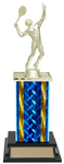 "Diamond Plate" Oval Column Assembled Trophy