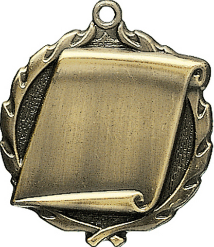"Scroll" Sculptured Medal