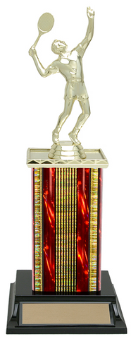 "Lightening" Rectangle Column Assembled Trophy
