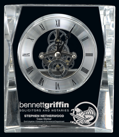 "Allegro Clock" Crystal Award