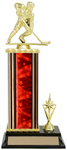 "Ribbon Star - Rectangle Column" Assembled Trophy