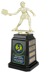 "Pickleball Tower Base" Male & Female Trophy