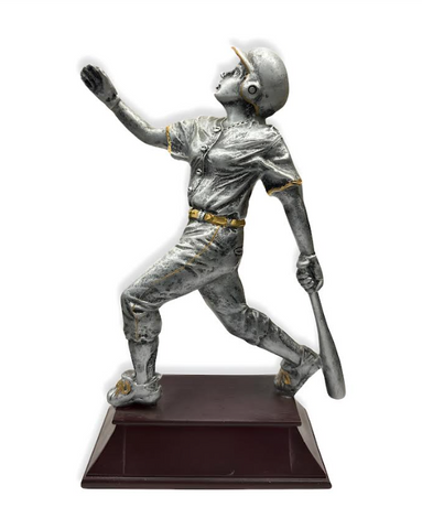 "Vintage Player, Female" Baseball Trophy