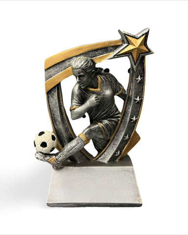 "Star, Female" Soccer Trophy