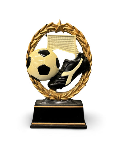 "Negative Space" Soccer Trophy