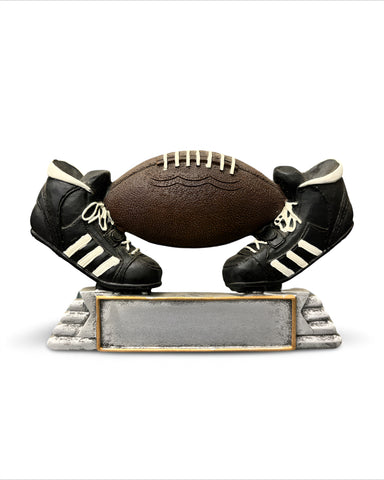 "Classic Ball & Shoes" Football Trophy