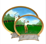 "Oval Male" Golf Trophy