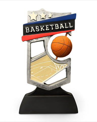 "Shield Spinner" Basketball Trophy