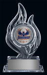 "Krystal Flame" Acrylic Award