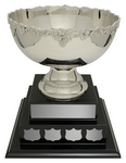 "Paisley" 2-Tier Annual Nickel Plated Brass Bowl