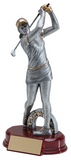 "Modern Golf, Male & Female Star" Golf Trophy