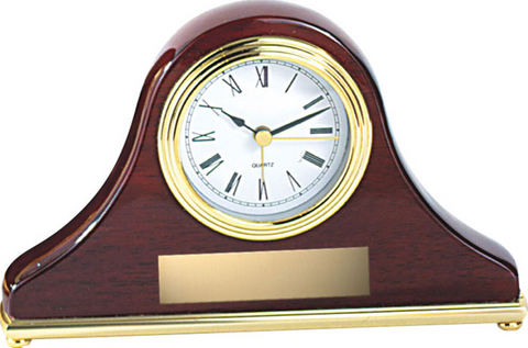 "Rosewood Mantle Clock" Giftware