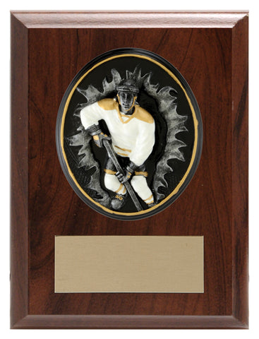 "Blow-Out Hockey, Female" Laminate Plaque