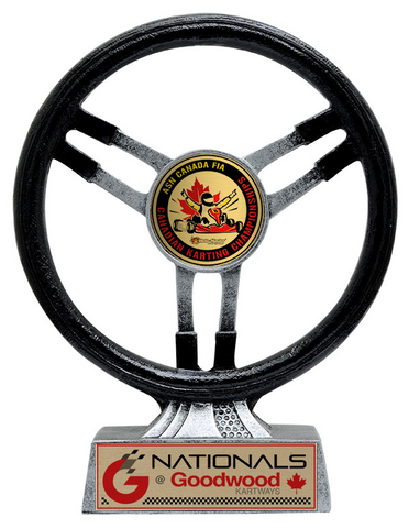 "Steering Wheel Racing" Distinctive Trophy