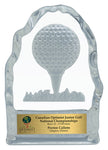 "Glass Iceberg" Golf Tee Glass Award