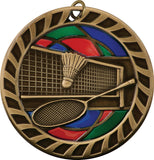 "Badminton" Stained Glass Medal