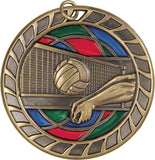 "Volleyball" - Stained Glass Medal