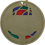 "Track" - Stained Glass Medal