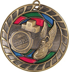 "Track" - Stained Glass Medal
