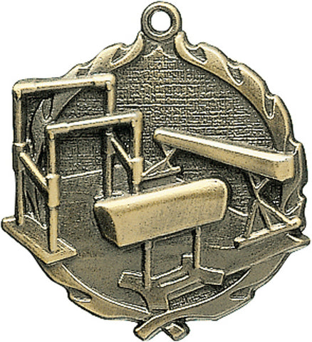 "Gymnastics, F" - Sculptured Medal