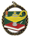 "Lamp of Knowledge" - Negative Space Medal
