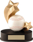 "Shooting Star" Baseball Trophy
