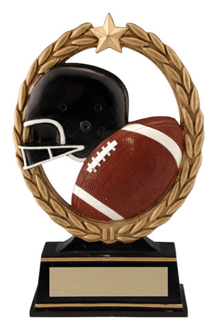 "Negative Space" Football Trophy