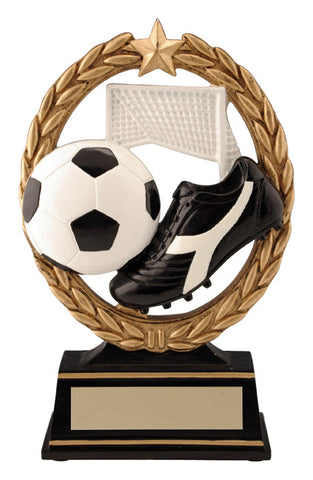 "Negative Space" Soccer Trophy