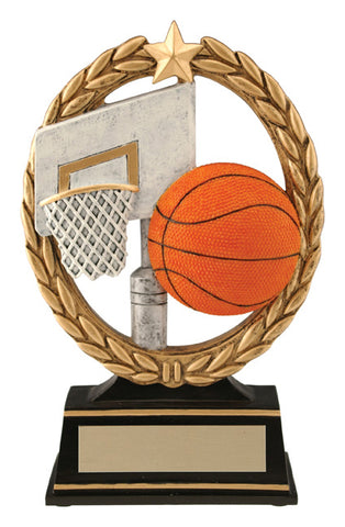 "Negative Space" Basketball Trophy