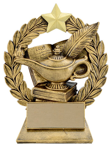 "Garland Knowledge" Academic Trophy