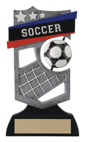 "Shield Spinner" Soccer Trophy