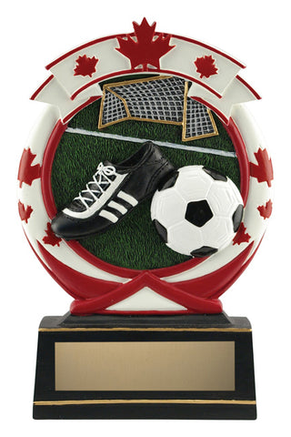 "Maple Leaf" Soccer Trophy
