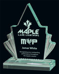 "Jade Maple Leaf" Jade Acrylic Award