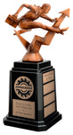 "Executive, Male & Female" Distinctive Trophy with Tower Base