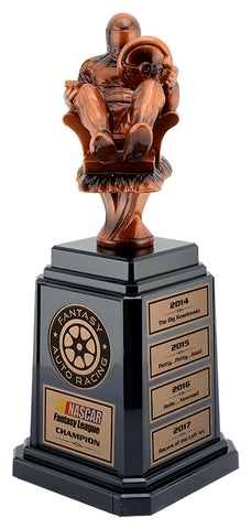 "Fantasy Racing" Distinctive Trophy with Tower Base