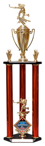 "3-Post Set, Cup - Large" Assembled Trophy